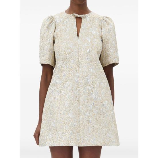 25SS 가니 원피스 W0036 012 GOLD SILVER - GANNI