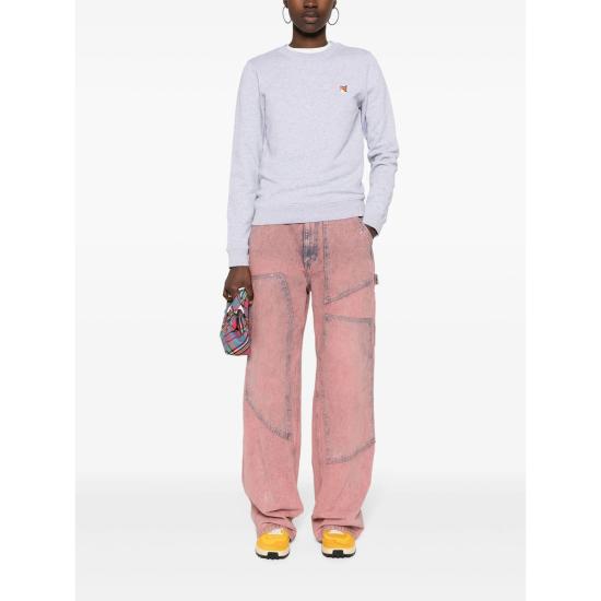 25SS 메종키츠네 긴팔 티셔츠 LW00302KM0001 LGRME GREY - MAISON KITSUNE