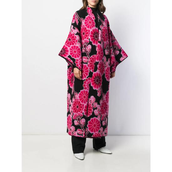  발렌시아가 코트 595099 T1540 8068 PINK BLACK - BALENCIAGA