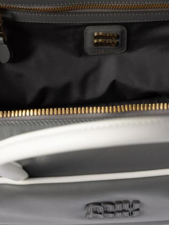  미우미우 토트백 5BB117VMLN2IBP grey - MIU MIU