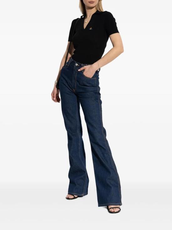  비비안웨스트우드 폴로 티셔츠 18030040Y003F black - VIVIENNE WESTWOOD