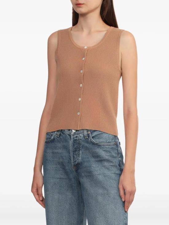  아페쎄 민소매 티셔츠 VIALMF23410 sand beige - A.P.C.