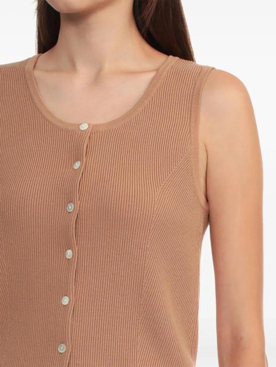  아페쎄 민소매 티셔츠 VIALMF23410 sand beige - A.P.C.