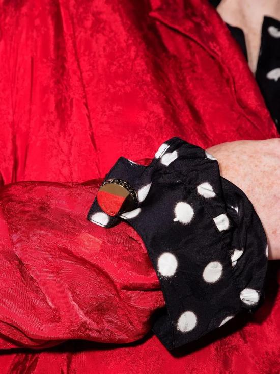  발렌시아가 미디 원피스 680832TLL30 red - BALENCIAGA