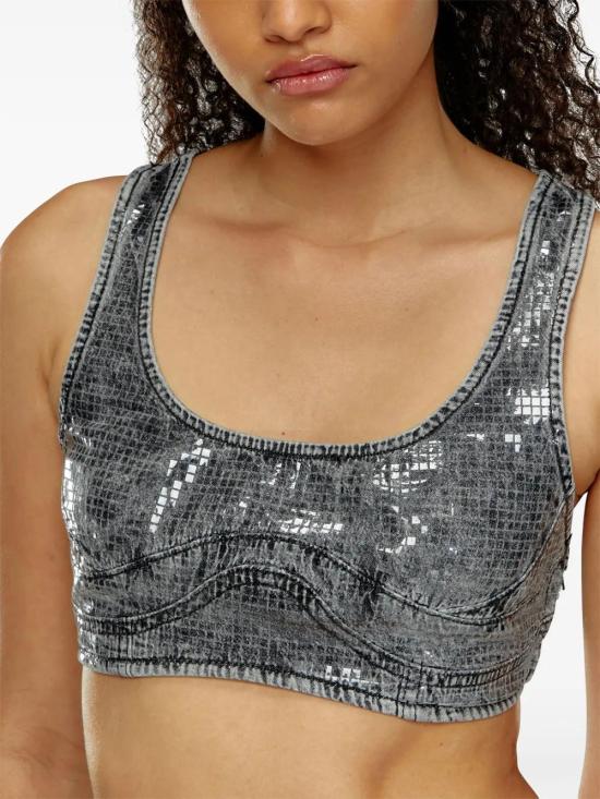  디젤 민소매 티셔츠 A134480PGAC grey - DIESEL