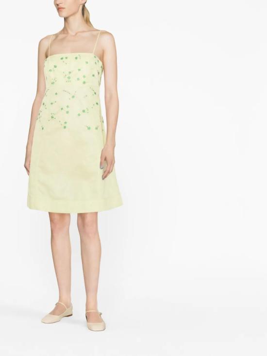  가니 숏 원피스 F79306476796 lemon - GANNI