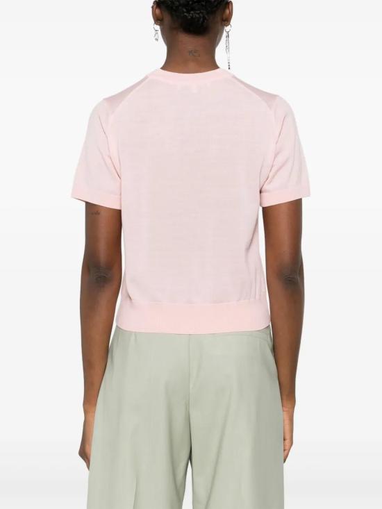  메종키츠네 반팔 티셔츠 OW00513KT1036 pink - MAISON KITSUNE