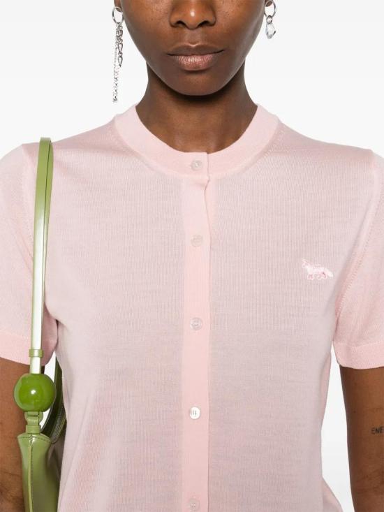  메종키츠네 반팔 티셔츠 OW00513KT1036 pink - MAISON KITSUNE