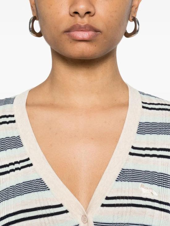  메종키츠네 가디건 OW00505KT1122 ecru - MAISON KITSUNE