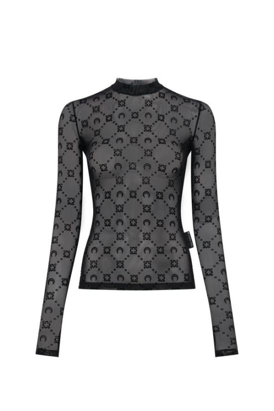  마린세르 긴팔 티셔츠 MRSW251PRTO034BK BLACK DOM