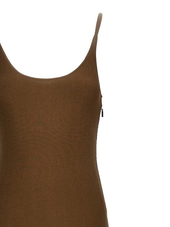  펜디 롱 원피스 FZDD39AUHRF1RXA BROWN - FENDI