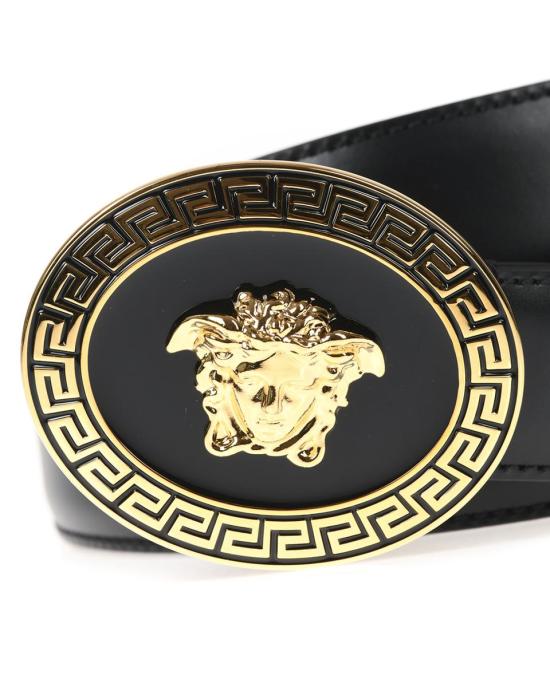  베르사체 가죽 벨트 DCU4949DVTP1NERO D410H Black - VERSACE