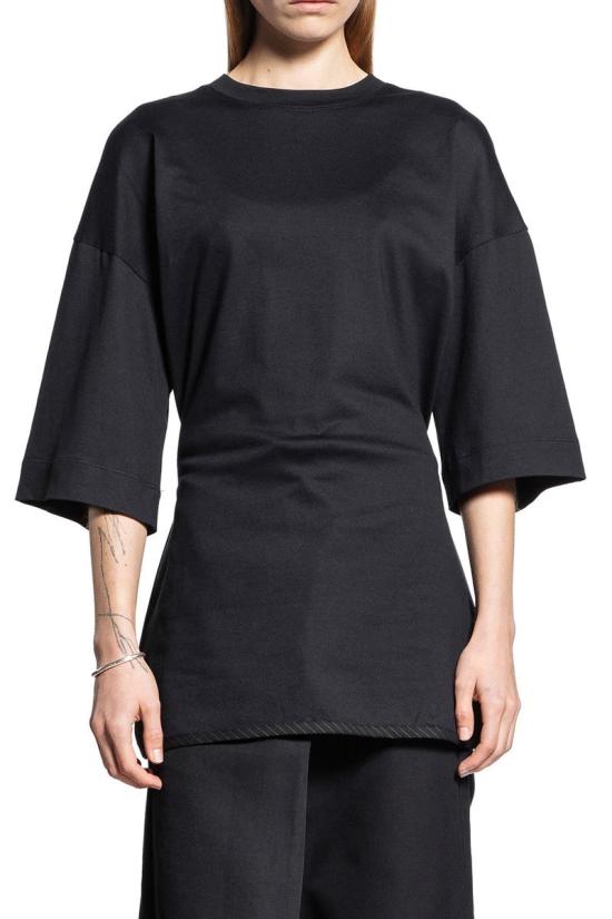 25SS Litkovska 반팔 티셔츠 T04SS25 BLACK Black