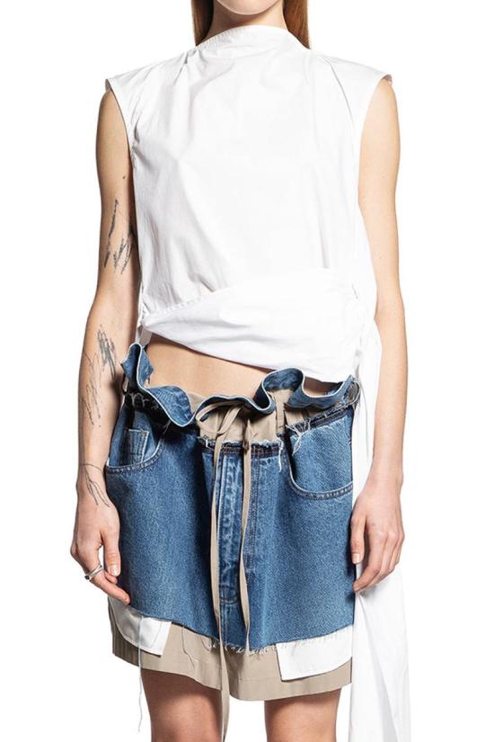 25SS Litkovska 민소매 티셔츠 T01SS25 WHITE