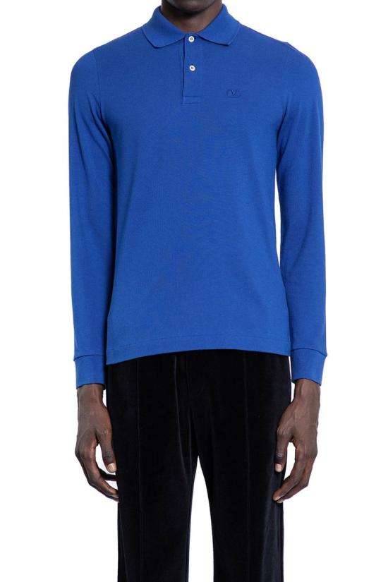 25SS 발렌티노 가라바니 폴로 티셔츠 6V3MH03XAQ7 B01 BLUE