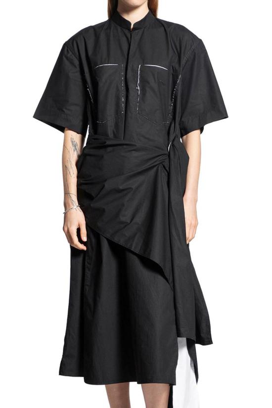 25SS Litkovska 숏 원피스 D02SS25 BLACKWHITE Multicolor