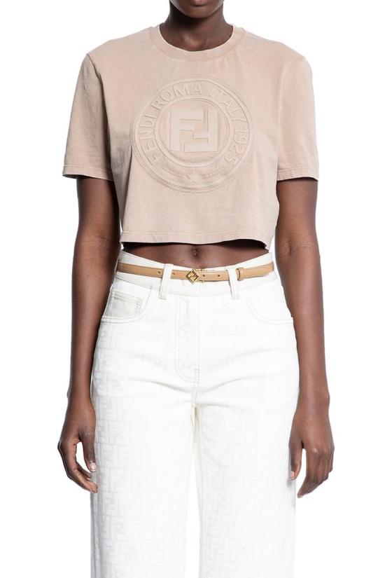 25SS 펜디 긴팔 티셔츠 FS9715ASNI F1RX9 Beige