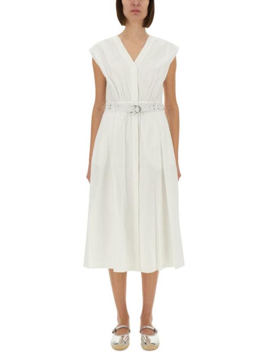 25SS 마이클 코어스 미디 원피스 MS5830KF4C 100WHITE