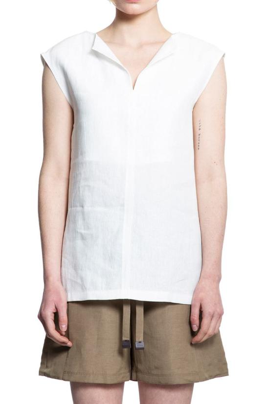 25SS 막스마라 민소매 티셔츠 2511191102600 005 WHITE