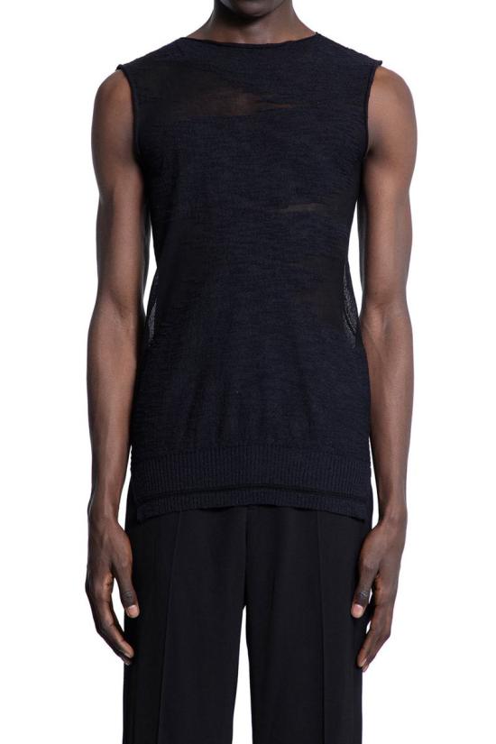 25SS Halos 민소매 티셔츠 EVAVBK Black