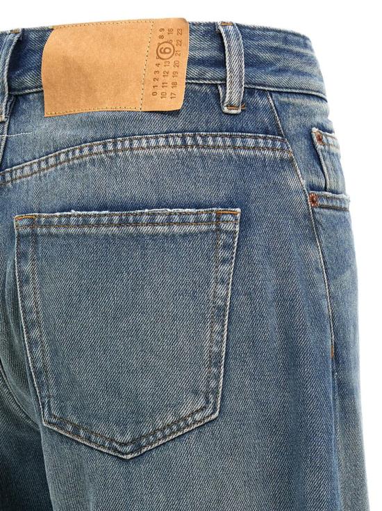  MM6 메종마르지엘라 디스트레스드 와이드 데님 팬츠 S52LA0238M30017994 BLUE - MM6 MAISON MARGIELA