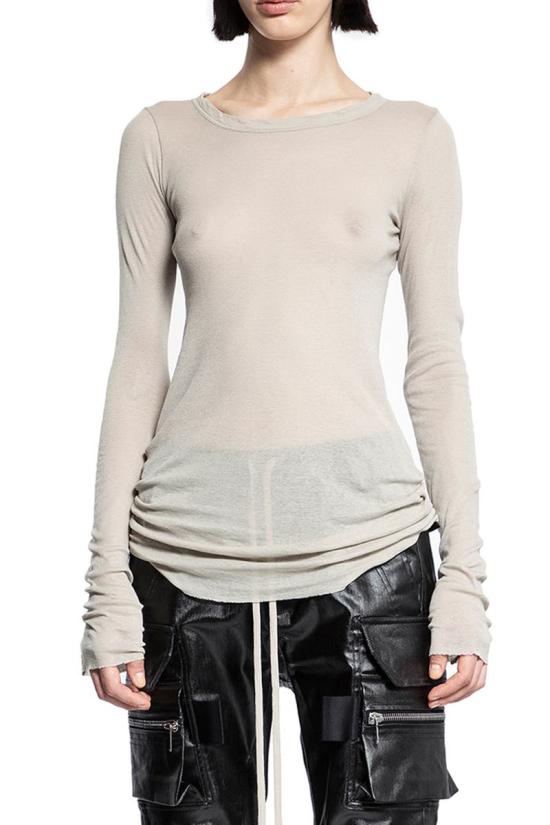 25SS 릭 오웬스 긴팔 티셔츠 RP02D3202MR 08 WHITE