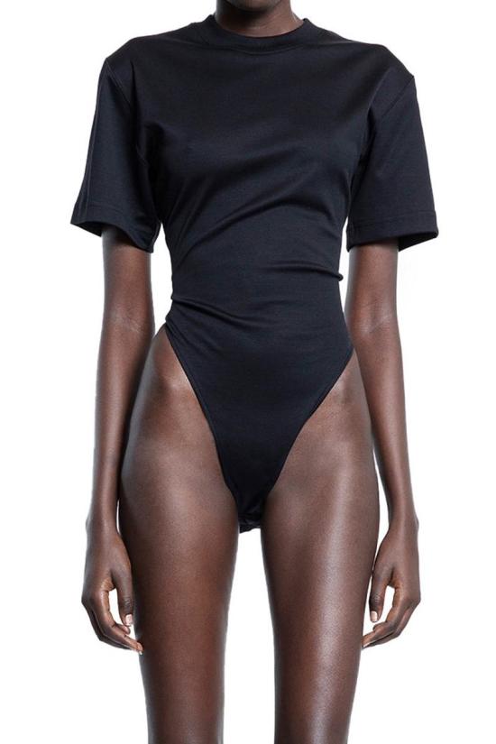 25SS 뮈글러 바디수트 티셔츠 25P3BO02756016 1999 Black