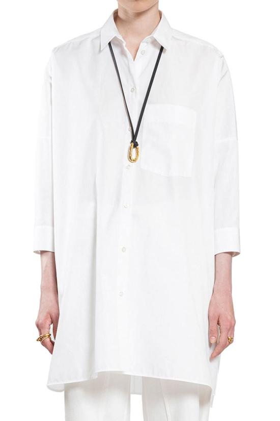 25FW 질샌더 셔츠 J05DL0114J45001 100 WHITE