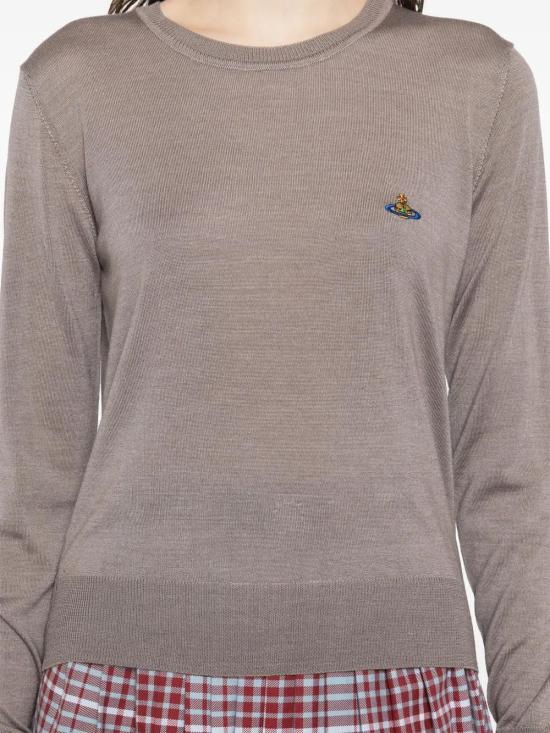  비비안웨스트우드 스웨터 1803002SY001AA sand brown - VIVIENNE WESTWOOD