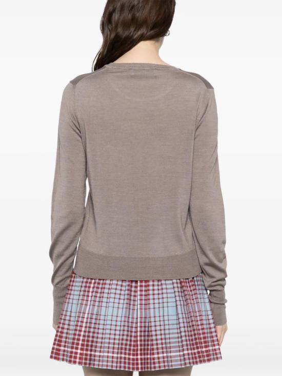  비비안웨스트우드 스웨터 1803002SY001AA sand brown - VIVIENNE WESTWOOD