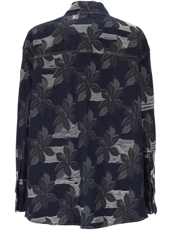 25SS 구찌 셔츠 822248 XDC9T4309 DARK BLUE IVORY - GUCCI