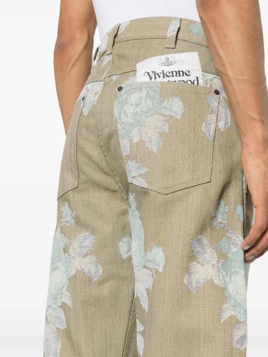  비비안웨스트우드 스트레이트 팬츠 3902000NW00RN green - VIVIENNE WESTWOOD