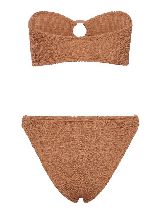 25SS 훈자 지 비키니 수영복 BGLORIATXMETALLIC COCOA Brown - HUNZA G