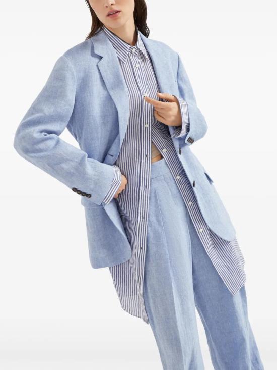  브루넬로 쿠치넬리 수트 자켓 MH5477281C2481 blue - BRUNELLO CUCINELLI