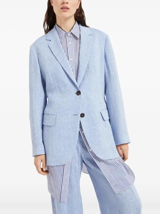  브루넬로 쿠치넬리 수트 자켓 MH5477281C2481 blue - BRUNELLO CUCINELLI