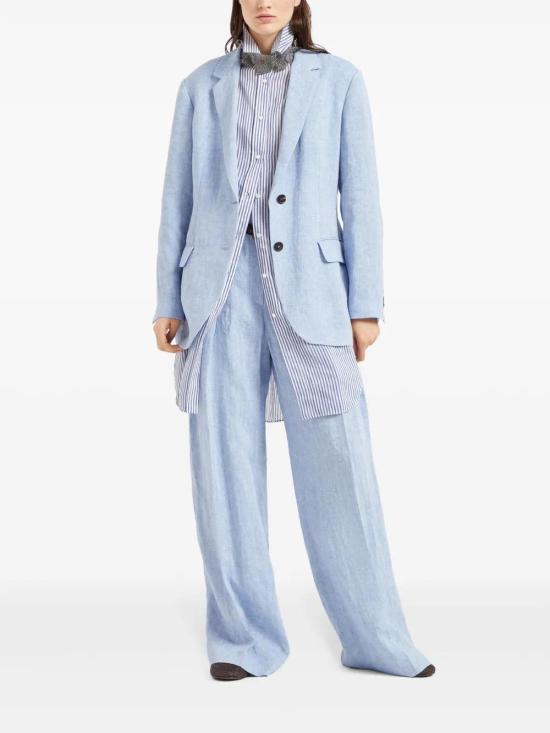  브루넬로 쿠치넬리 수트 자켓 MH5477281C2481 blue - BRUNELLO CUCINELLI