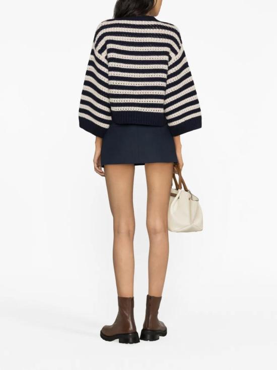  브루넬로 쿠치넬리 스웨터 M6D367200PCGW37 navy - BRUNELLO CUCINELLI