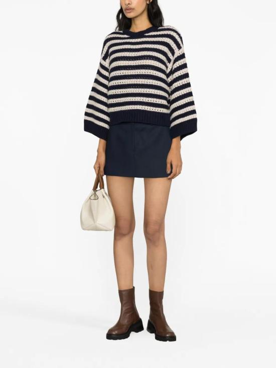  브루넬로 쿠치넬리 스웨터 M6D367200PCGW37 navy - BRUNELLO CUCINELLI