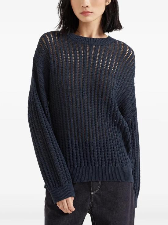  브루넬로 쿠치넬리 스웨터 MSB581800C7186 midnight blue - BRUNELLO CUCINELLI