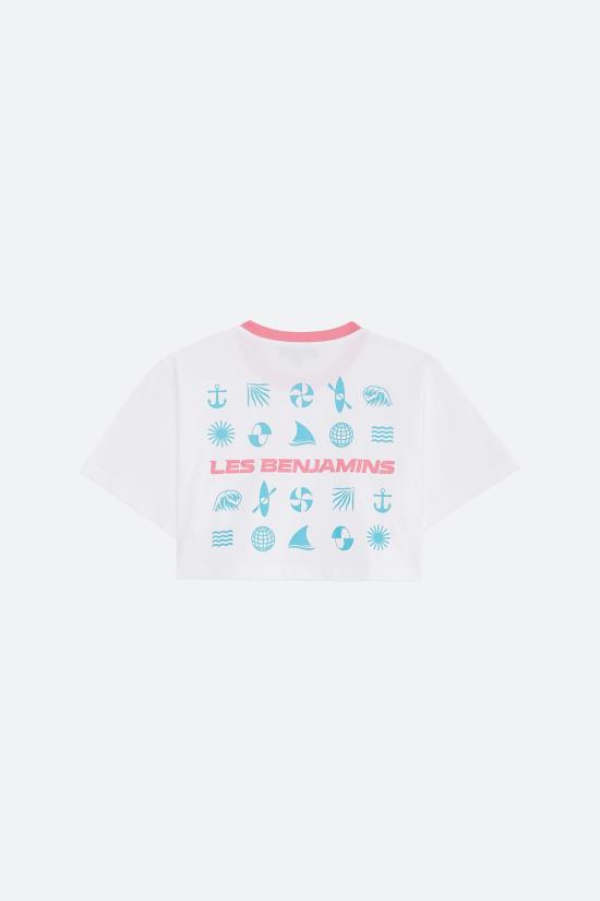  레벤자민 반팔 티셔츠 LEBW241PRTS013WH WHITE DOM - LES BENJAMINS