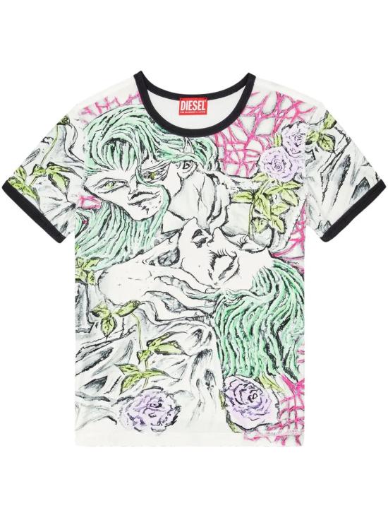  디젤 반팔 티셔츠 A166360KNAU white