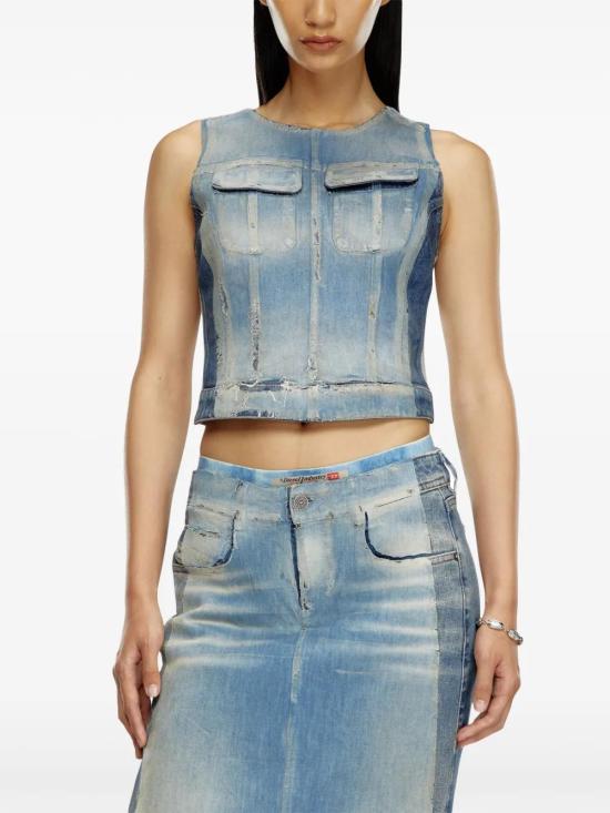  디젤 민소매 티셔츠 A14757007X8 - DIESEL