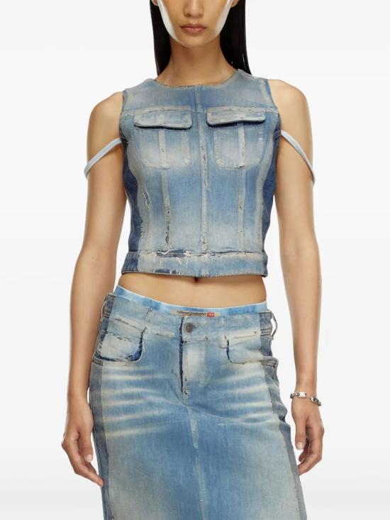  디젤 민소매 티셔츠 A14757007X8 - DIESEL