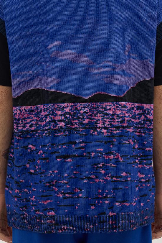  레벤자민 니트 베스트 LEBM241PRSL031MT BLUE FIREBALL DOM - LES BENJAMINS