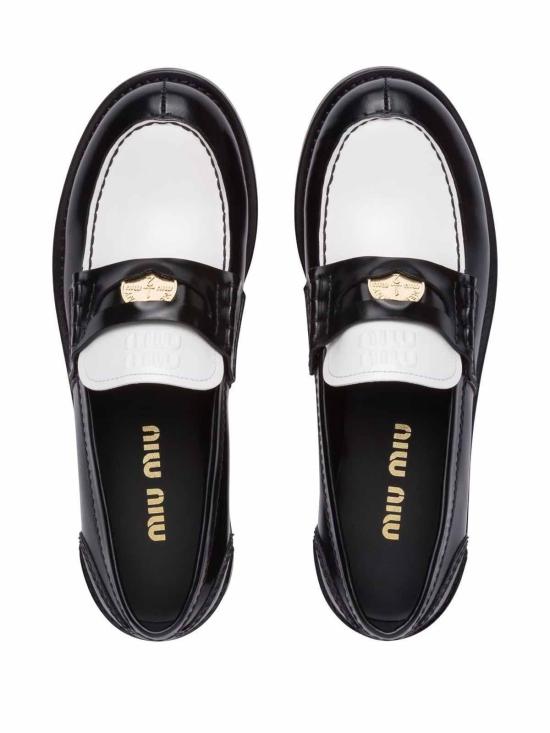 25FW 미우미우 로퍼 5D773DF020AZEF0967 Black - MIU MIU
