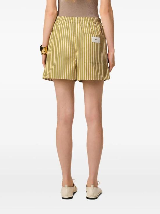  아미 숏팬츠 E25USO117CO0108 olive green - AMI