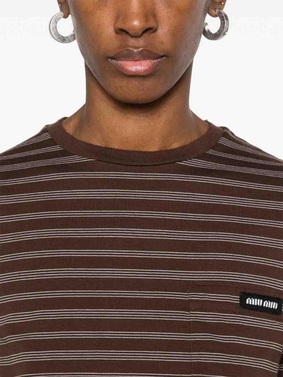  미우미우 스웨터 MJN537SOOO14RTF0O7E Brown - MIU MIU