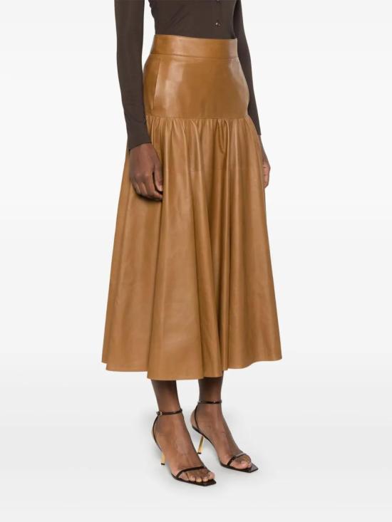  생로랑 롱 스커트 626482YC2TF camel - SAINT LAURENT