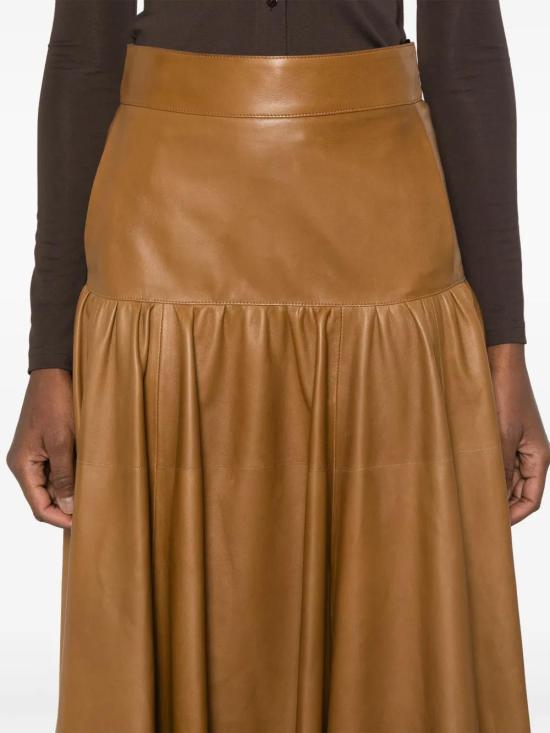  생로랑 롱 스커트 626482YC2TF camel - SAINT LAURENT