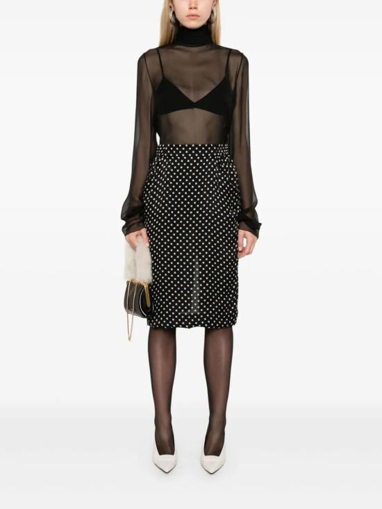  생로랑 미디 스커트 777267Y3I72 - SAINT LAURENT